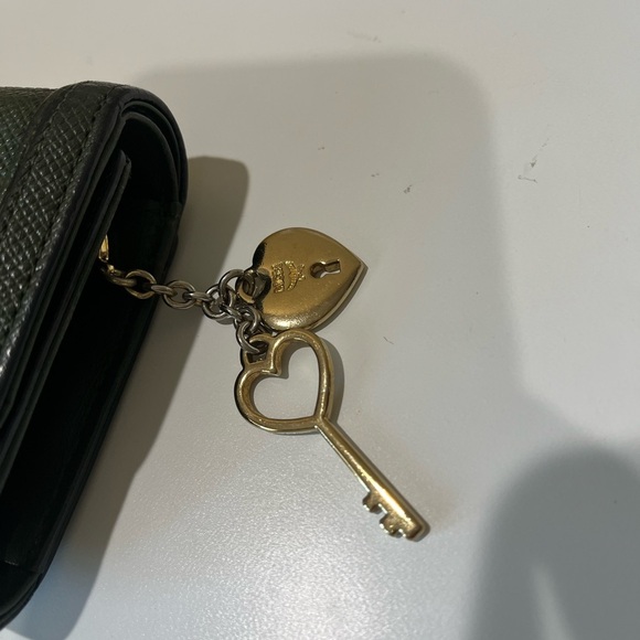 MCM ARMY GREEN COLORED TRIFOLD WALLET - Picture 7 of 13